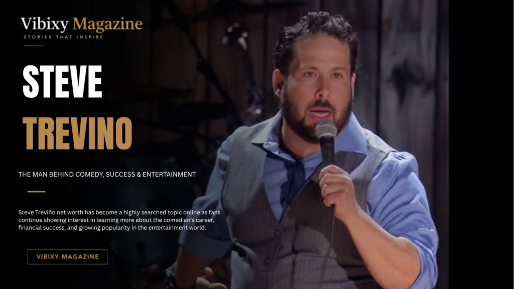 Steve Trevino Performing Stand Up Comedy On Stage