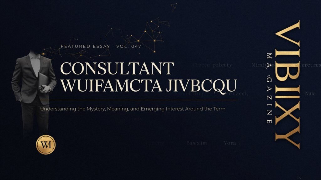 Consultant Wiufamcta Jivbcqu